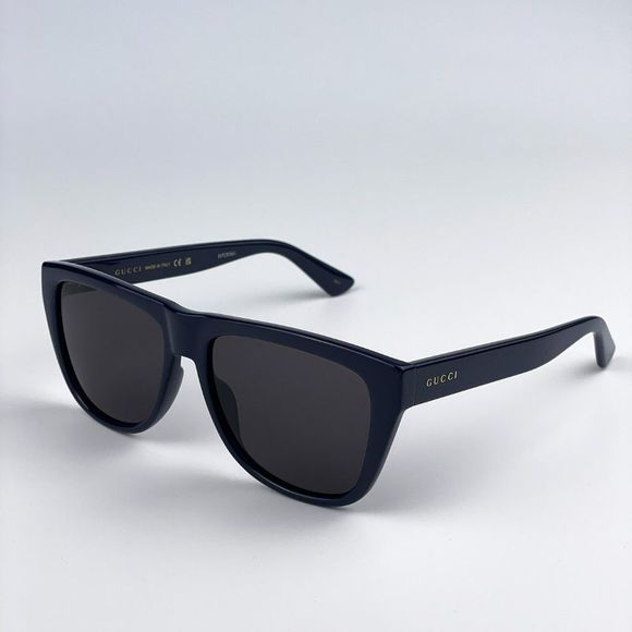 🔥Gucci GG1345S 004 Sunglasses Dark Blue Grey Square Unisex